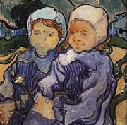 Vincent Van Gogh Two Little Girls oil painting reproduction